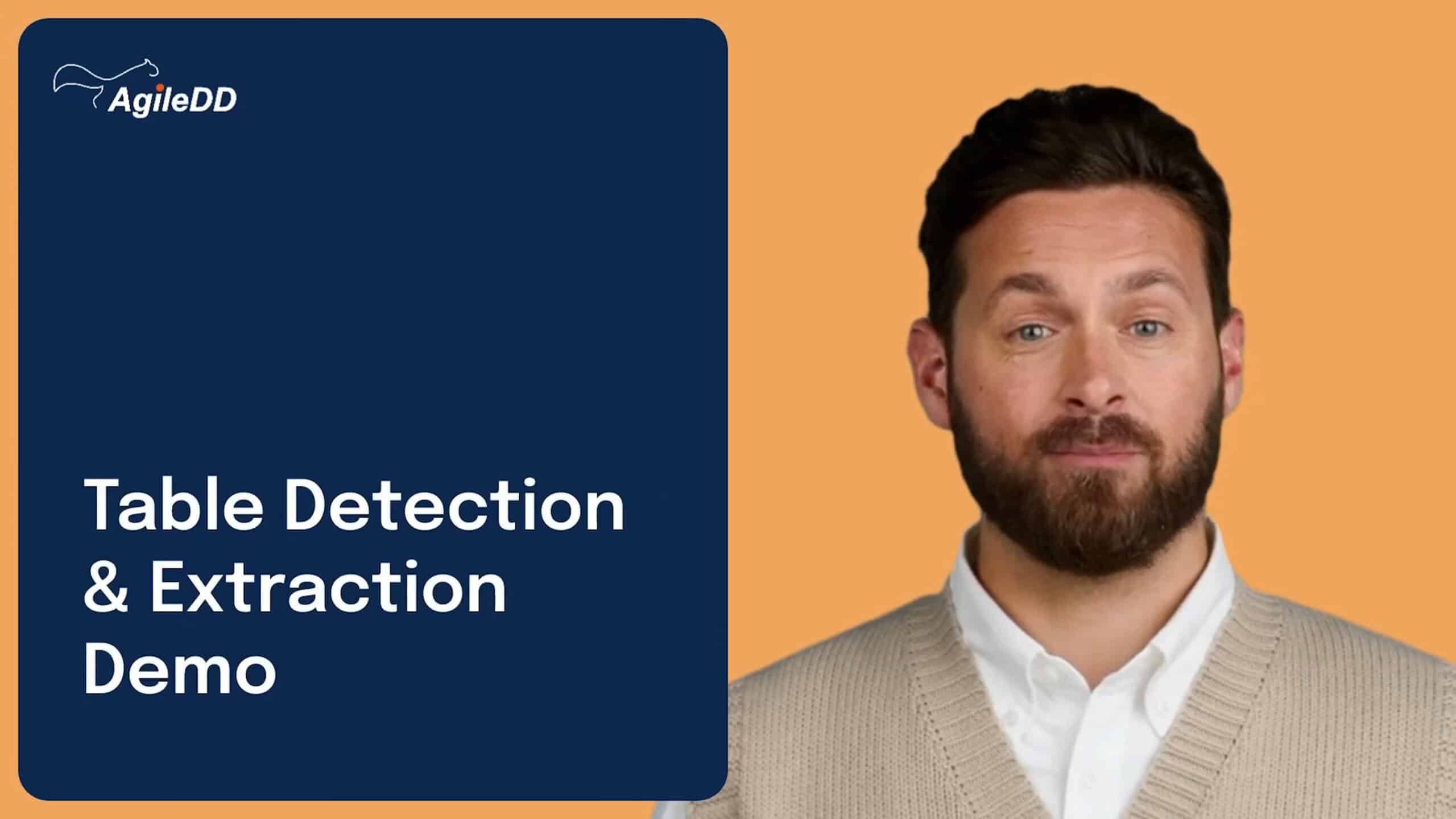 Table Detection and Extraction